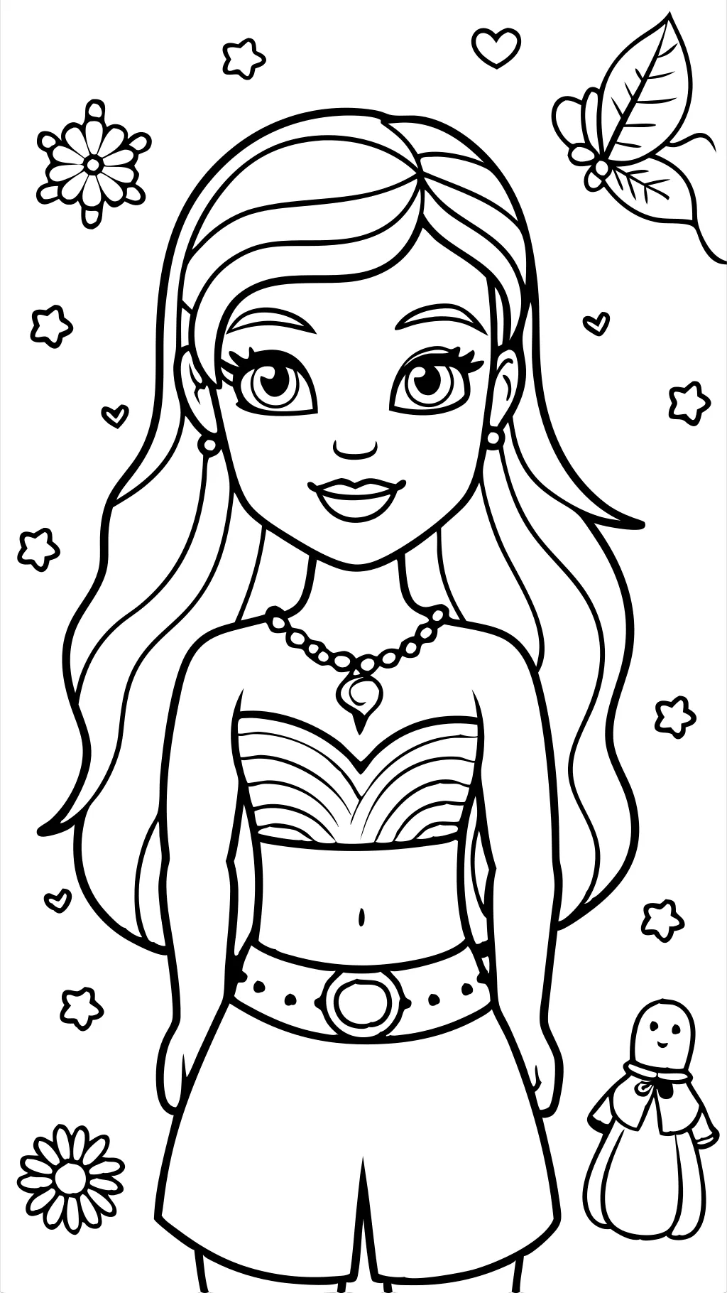 coloriage barbie pdf